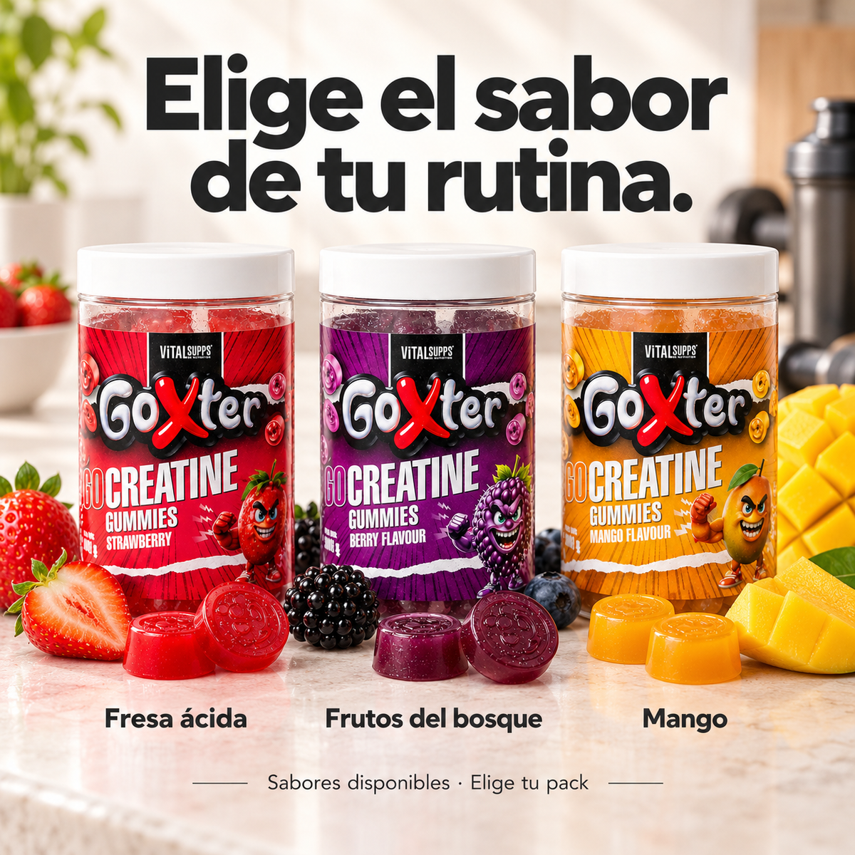 Gominolas de Creatina - Elige tu Pack (Sin Azúcar)
