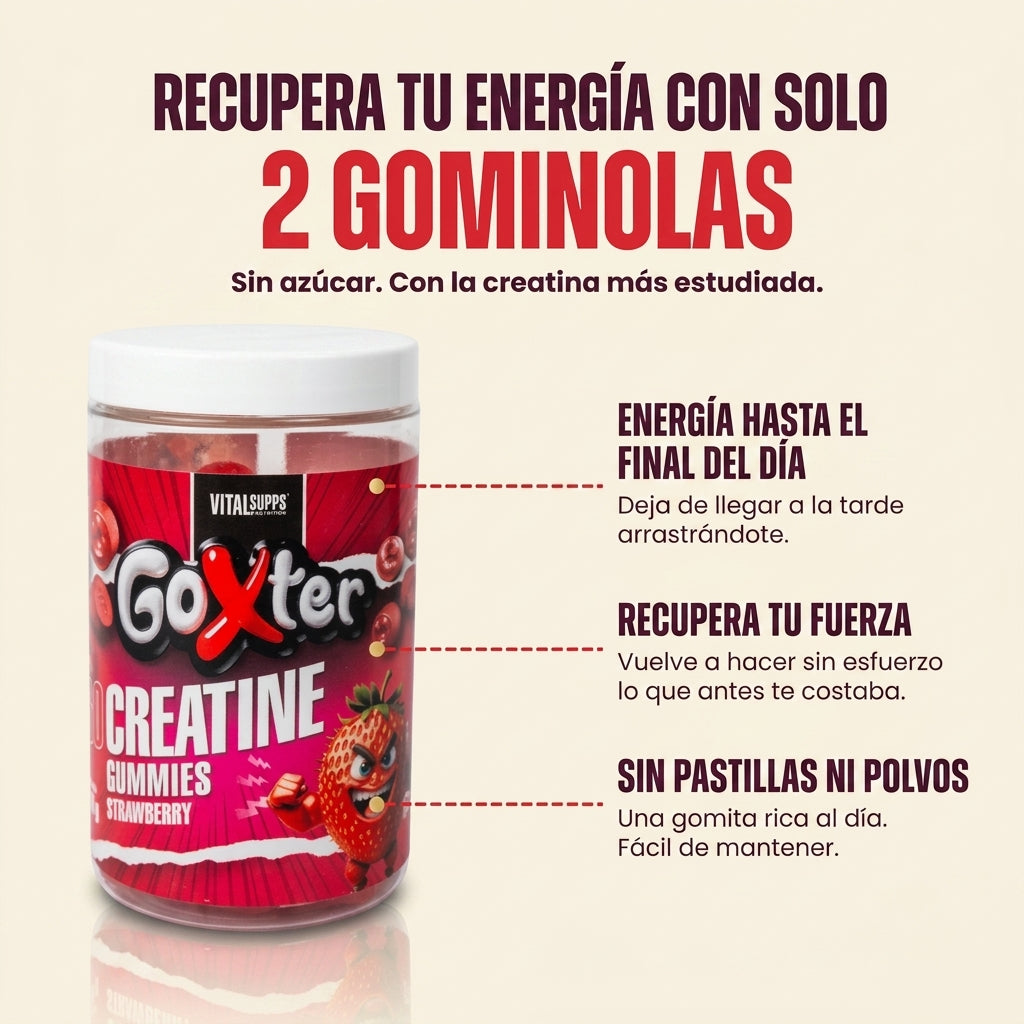 Creatina en Gominolas · Recupera tu Fuerza y Energía