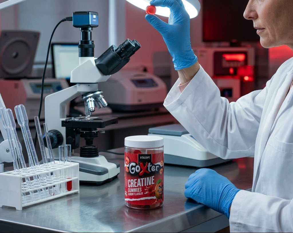 GRÁFICO · Comparativa de creatina real declarada vs. detectada en laboratorio