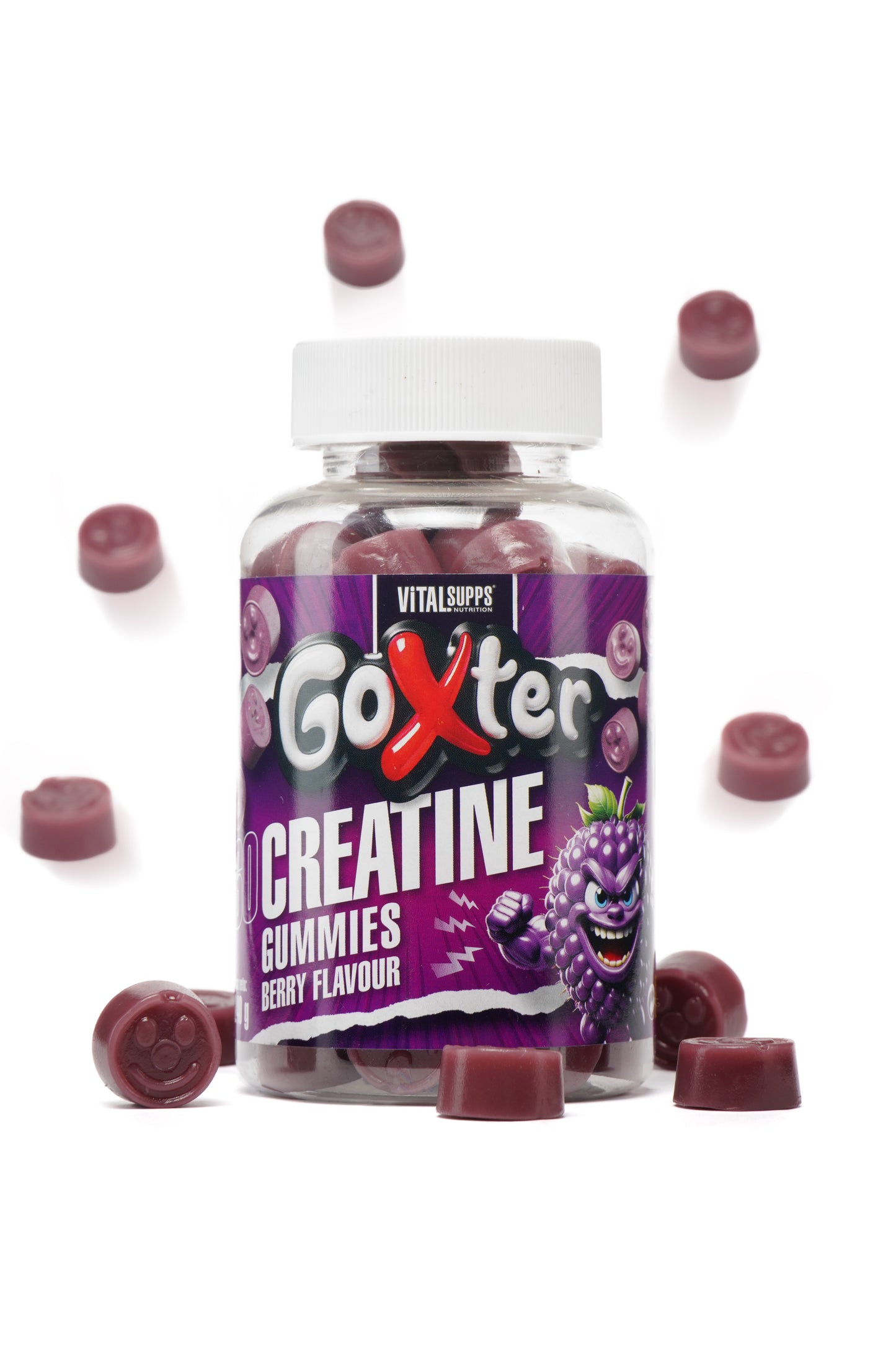 GOMINOLAS DE CREATINA SABOR FRUTOS DEL BOSQUE (SIN AZÚCAR)